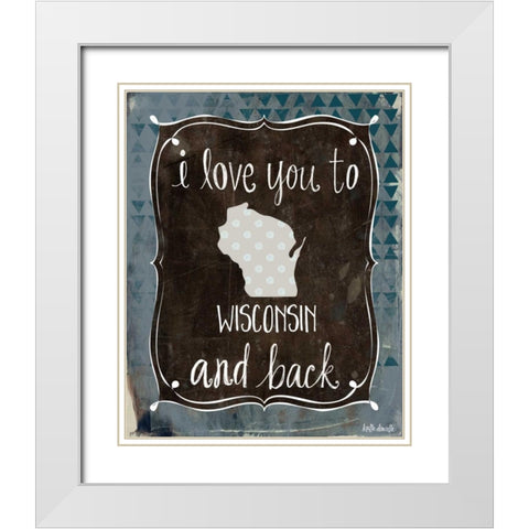 Wisconsin and Back White Modern Wood Framed Art Print with Double Matting by Doucette, Katie