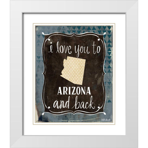 Arizona and Back White Modern Wood Framed Art Print with Double Matting by Doucette, Katie