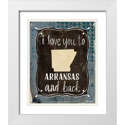 Arkansas and Back White Modern Wood Framed Art Print with Double Matting by Doucette, Katie