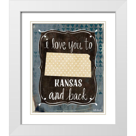 Kansas and Back White Modern Wood Framed Art Print with Double Matting by Doucette, Katie