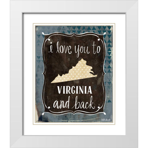 Virginia and Back White Modern Wood Framed Art Print with Double Matting by Doucette, Katie