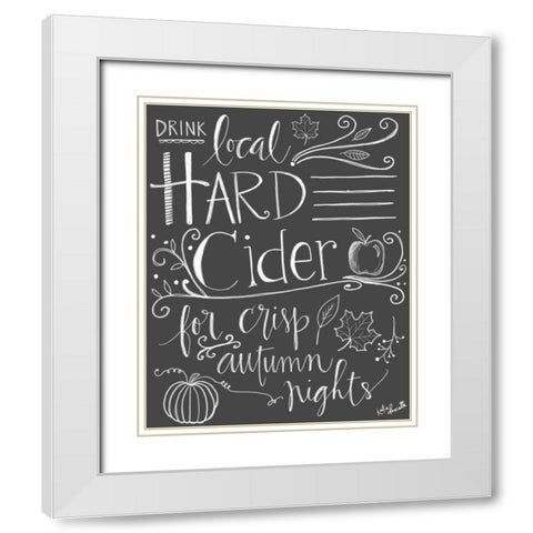Hard Cider White Modern Wood Framed Art Print with Double Matting by Doucette, Katie