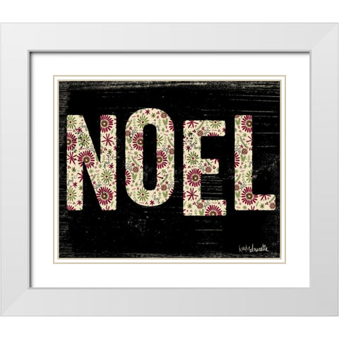 Noel White Modern Wood Framed Art Print with Double Matting by Doucette, Katie