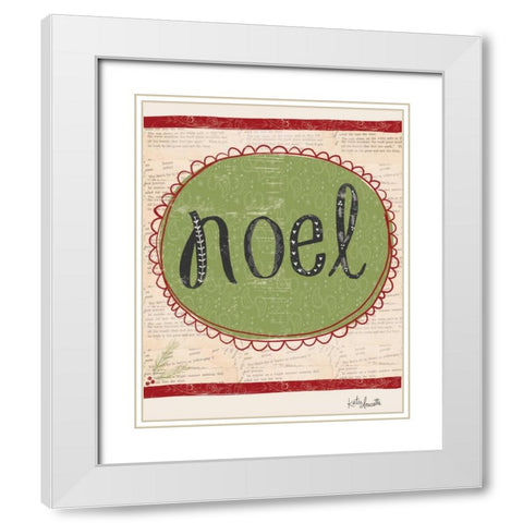 Noel White Modern Wood Framed Art Print with Double Matting by Doucette, Katie