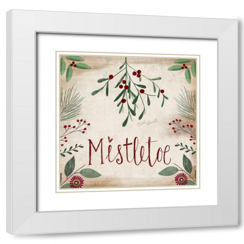 Mistletoe White Modern Wood Framed Art Print with Double Matting by Doucette, Katie