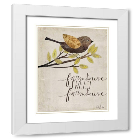 Farmhouse Sweet Farmhouse White Modern Wood Framed Art Print with Double Matting by Doucette, Katie
