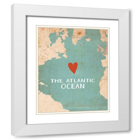 Atlantic Ocean White Modern Wood Framed Art Print with Double Matting by Doucette, Katie