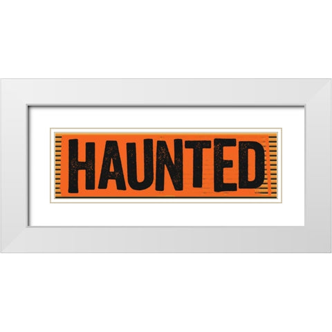 Haunted White Modern Wood Framed Art Print with Double Matting by Doucette, Katie