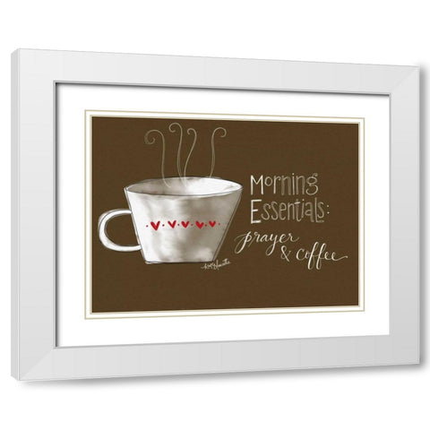 Morning Essentials White Modern Wood Framed Art Print with Double Matting by Doucette, Katie