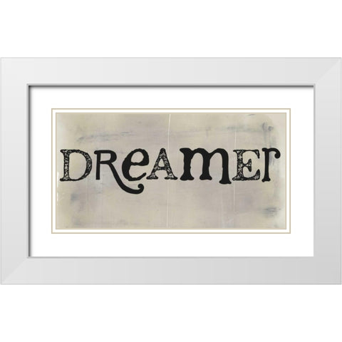 Dreamer White Modern Wood Framed Art Print with Double Matting by Doucette, Katie