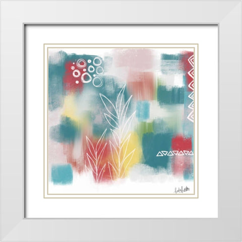 Abstract White Modern Wood Framed Art Print with Double Matting by Doucette, Katie