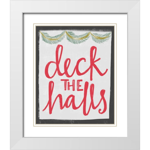 Deck White Modern Wood Framed Art Print with Double Matting by Doucette, Katie