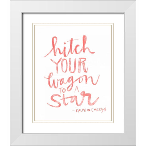 Emerson White Modern Wood Framed Art Print with Double Matting by Doucette, Katie