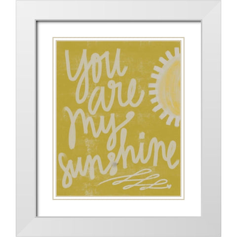 Sunshine White Modern Wood Framed Art Print with Double Matting by Doucette, Katie