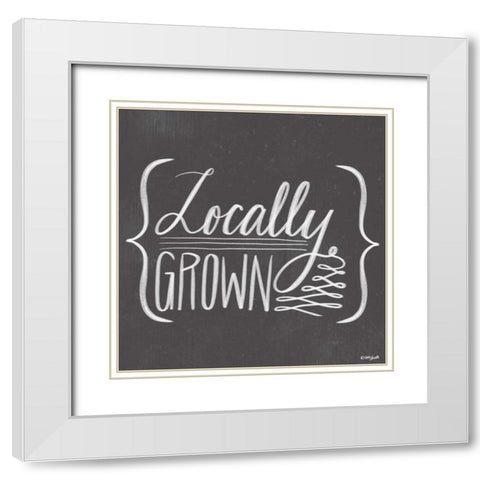 Locally Grown White Modern Wood Framed Art Print with Double Matting by Doucette, Katie