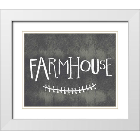 Whimsical Farmhouse White Modern Wood Framed Art Print with Double Matting by Doucette, Katie