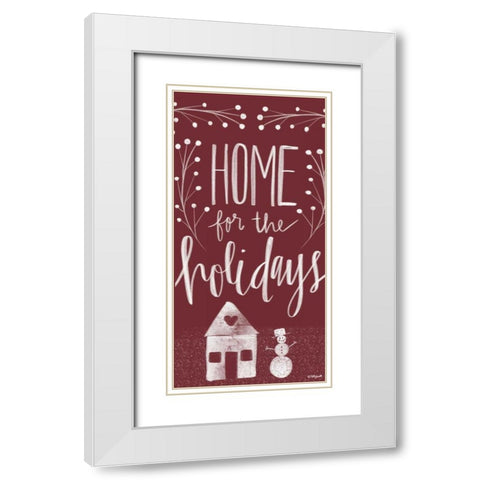 Home for the Holidays II White Modern Wood Framed Art Print with Double Matting by Doucette, Katie