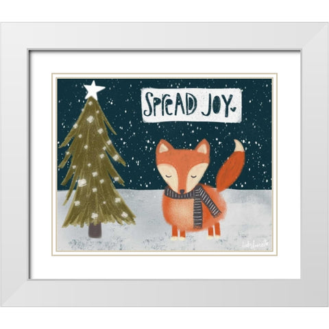 Spread Joy White Modern Wood Framed Art Print with Double Matting by Doucette, Katie