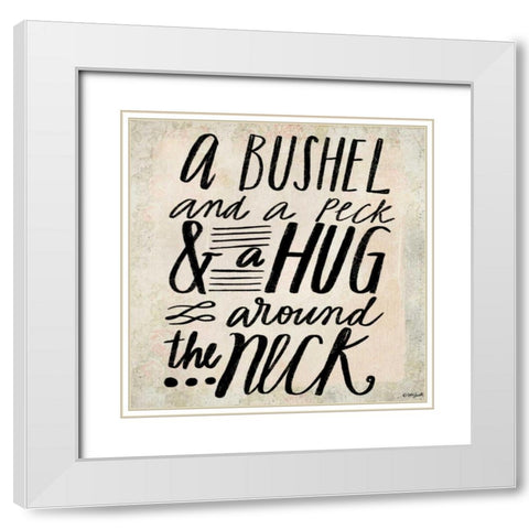 Bushel and a Peck White Modern Wood Framed Art Print with Double Matting by Doucette, Katie