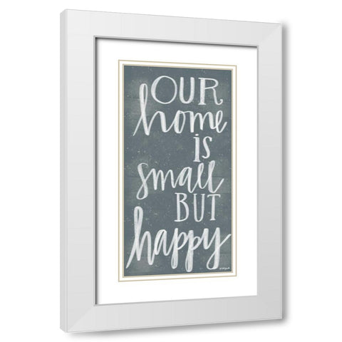 Small Home White Modern Wood Framed Art Print with Double Matting by Doucette, Katie
