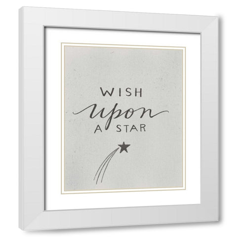 Wish Upon a Star White Modern Wood Framed Art Print with Double Matting by Doucette, Katie