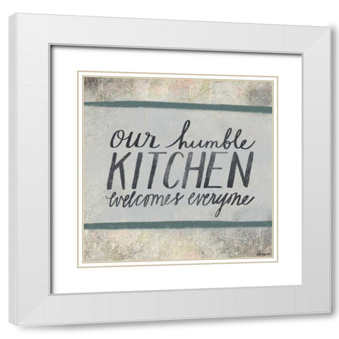 Humble Kitchen White Modern Wood Framed Art Print with Double Matting by Doucette, Katie