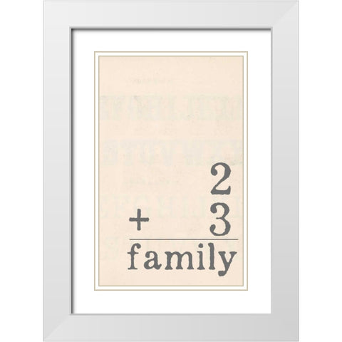 Family II White Modern Wood Framed Art Print with Double Matting by Doucette, Katie