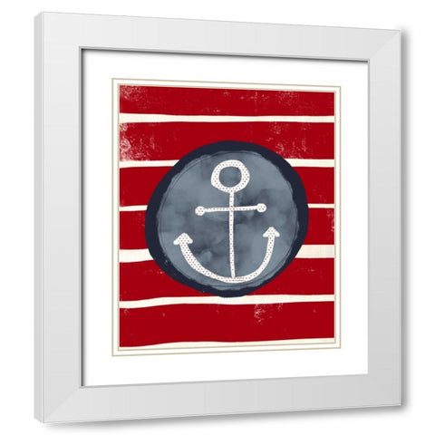 Anchor White Modern Wood Framed Art Print with Double Matting by Doucette, Katie
