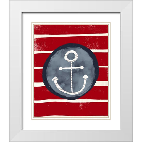 Anchor White Modern Wood Framed Art Print with Double Matting by Doucette, Katie