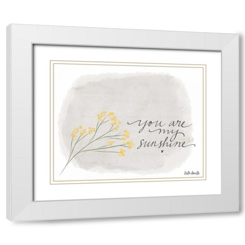 Sunshine White Modern Wood Framed Art Print with Double Matting by Doucette, Katie