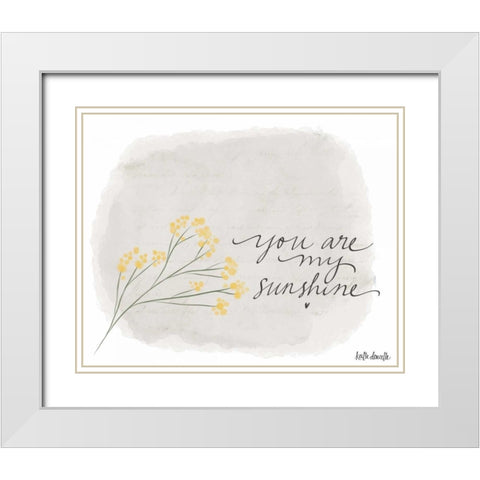 Sunshine White Modern Wood Framed Art Print with Double Matting by Doucette, Katie