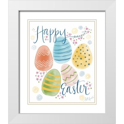 Easter White Modern Wood Framed Art Print with Double Matting by Doucette, Katie