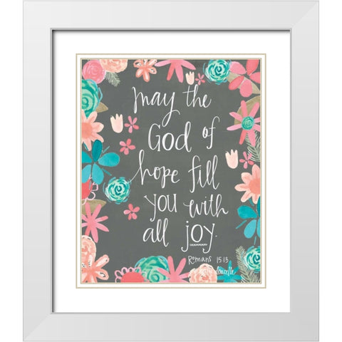 Hope of God White Modern Wood Framed Art Print with Double Matting by Doucette, Katie