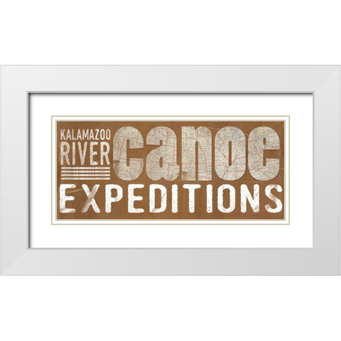 Canoe Expeditions White Modern Wood Framed Art Print with Double Matting by Doucette, Katie