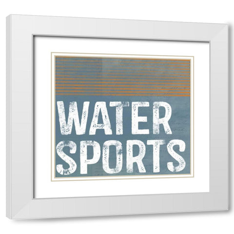 Water Sports White Modern Wood Framed Art Print with Double Matting by Doucette, Katie
