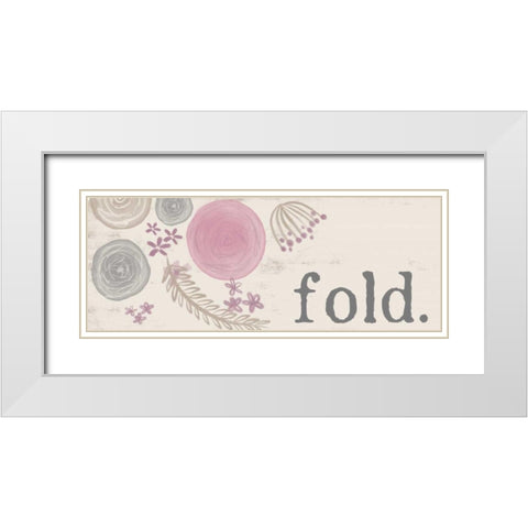 Fold White Modern Wood Framed Art Print with Double Matting by Doucette, Katie
