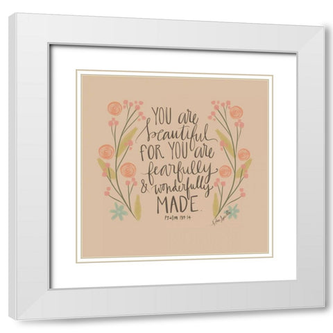 Fearfully Made White Modern Wood Framed Art Print with Double Matting by Doucette, Katie