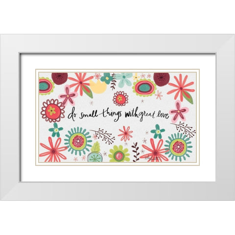 Small Things White Modern Wood Framed Art Print with Double Matting by Doucette, Katie