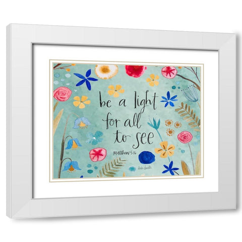 Be a Light White Modern Wood Framed Art Print with Double Matting by Doucette, Katie
