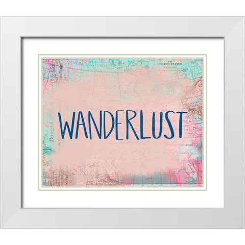 Wanderlust White Modern Wood Framed Art Print with Double Matting by Doucette, Katie