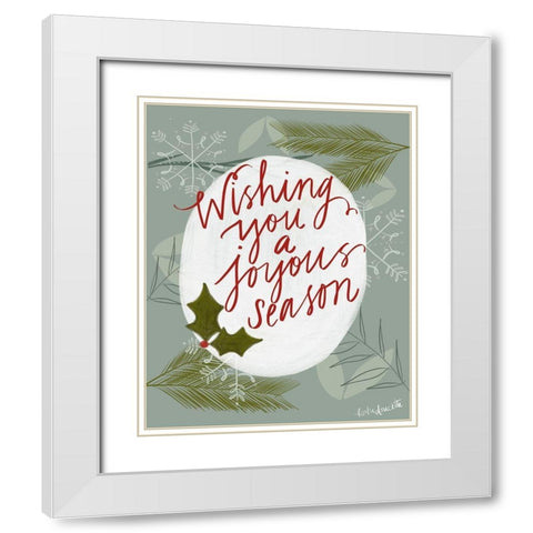 Joyous Season White Modern Wood Framed Art Print with Double Matting by Doucette, Katie