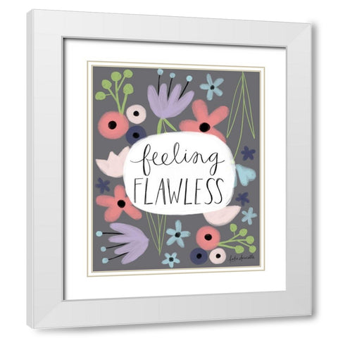 Feeling Flawless White Modern Wood Framed Art Print with Double Matting by Doucette, Katie
