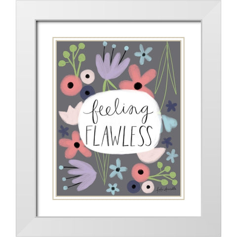 Feeling Flawless White Modern Wood Framed Art Print with Double Matting by Doucette, Katie