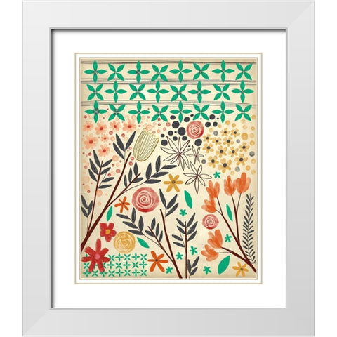 Fall Bounty White Modern Wood Framed Art Print with Double Matting by Doucette, Katie