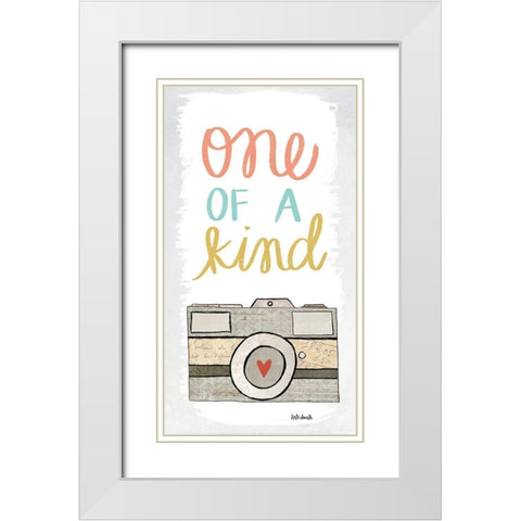 One of a Kind White Modern Wood Framed Art Print with Double Matting by Doucette, Katie