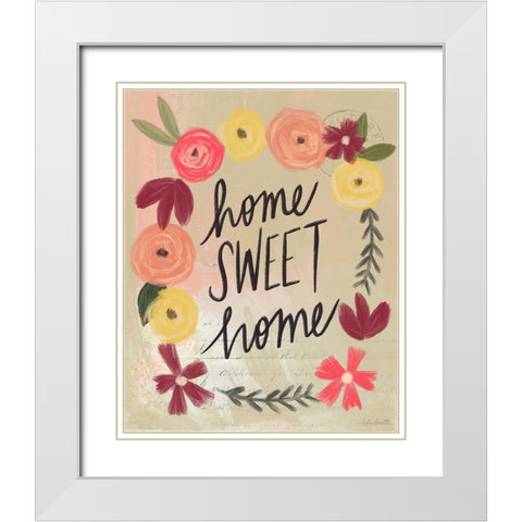 Sweet Home White Modern Wood Framed Art Print with Double Matting by Doucette, Katie