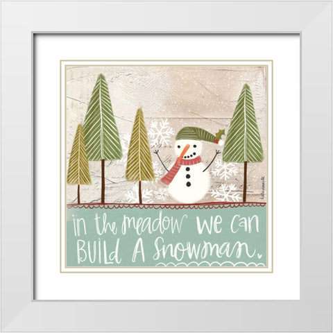 In the Meadow White Modern Wood Framed Art Print with Double Matting by Doucette, Katie