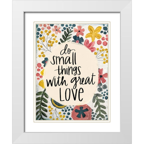 Small Things White Modern Wood Framed Art Print with Double Matting by Doucette, Katie