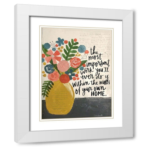 Within the Walls of Your Home White Modern Wood Framed Art Print with Double Matting by Doucette, Katie