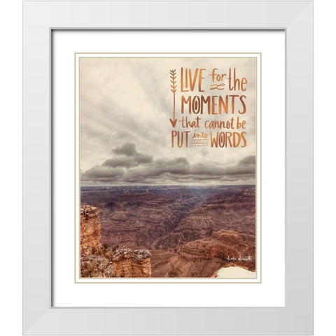 Grand Canyon White Modern Wood Framed Art Print with Double Matting by Doucette, Katie